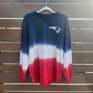 New‎ England Patriots NFL Tie-Dye Spirit Jersey Long Sleeve